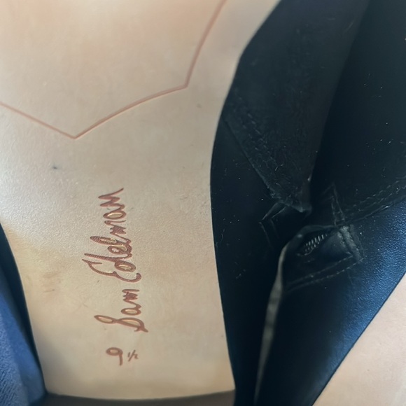 Women’s Sam Edelman open toe black ankle boot - Picture 5 of 5